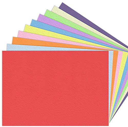 100 Ark, 10 Färger - A3 120 g/m² Färgat Konstpapperskort Kartongpapper