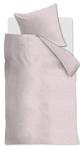 Beddinghouse Ropa de cama Seersucker Wave color lila, tamaño 135 x 200 + 80 x 80 cm, algodón, con cremallera