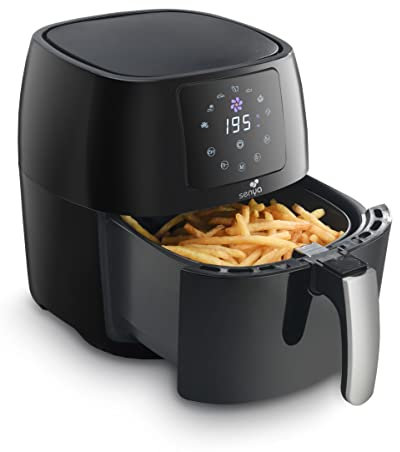 SENYA Friteuse sans huile à air chaud multifonction 4,5L Air Fryer, My Air Cook, 7 programmes automatiques, 1400W, SYCK-AF002, Noir