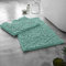GC GAVENO CAVAILIA 100% Microfiber Toilet Rug Set, Loop Bath Mat Non Slip, Pedestal Mats For Bathroom, Duck Egg, Regular,678670