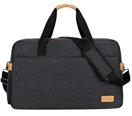 Nordace Siena Weekender Smart Duffel Bag with USB Charging Port and Water Resistant,Travel Getaway Duffel Bag, Black, Hitting the Gym, Or a Weekend Getaway.