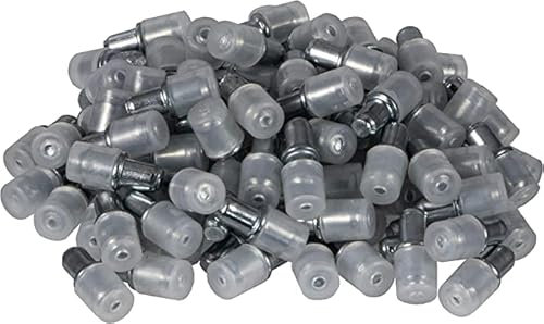 Gedotec Glasbodenträger Fachbodenträger Strong | Bohr-Ø 5 mm | Regal-Bodenträger für Glas-Tablare | Regal-Halterung zum Einstecken | Regalträger Stahl verzinkt | 40 Stück - Regal-Stifte für Glasböden