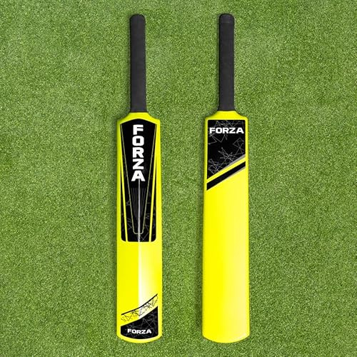FORTRESS Plast trädgård cricketslagträ | Lätt och extremt hållbar fluorgul design - finns i 3 storlekar [endast cricketslag]