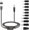 Giantdeer PD zu DC Adapterkabel, TYPE C Anschlusskabeladapter mit Schalter, 5V 9V 12V 15V 20V einstellbare Spannung, Stromkabel mit 10 DC Konverterköpfen für Router/USB-Hub/Laptop (1,2 Meter)
