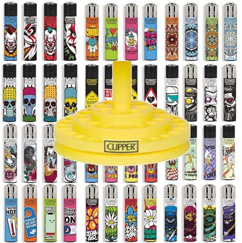 Clipper 48 Accendini misti CLIPPER LARGE con Piatto Espositore