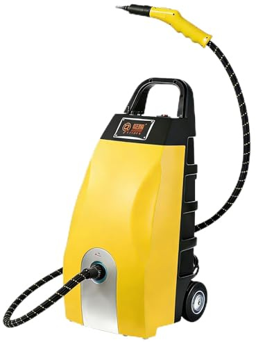 YISHENX Kommersiell ångtvätt, Multifunktionell ångrengöringsmaskin, 3,5 L Tank, 230°f Högtemperaturånga, Med Smart Timerdisplay, Bärbara Hjul, Hem, Biltvätt, Komplett Tillbehör