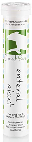 CaniMove enteral akut, bei und nach akuten Durchfällen von Hunden und Katzen sowie bei akuten Resorptionsstörungen, Urlauben, Medikamentengabe oder Stress-Situationen (12 Tabletten a 5 Gramm)