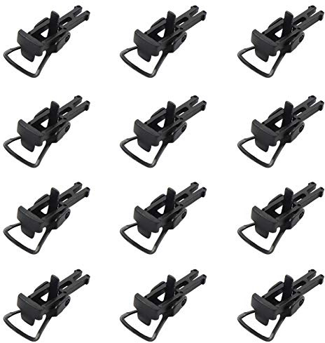 Evemodel 12Stk. Spur H0 Relax-Kupplung Knuckle Spring Coupler Hooks Kurzkupplung HP1087-12-EU