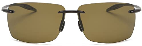 MIRYEA Gafas de sol deportivas polarizadas para hombres y mujeres, conducción, ciclismo, correr, pescar, golf, 100% protección UV, sin montura, unisex, gafas retro, antirreflejos, lentes de espejo