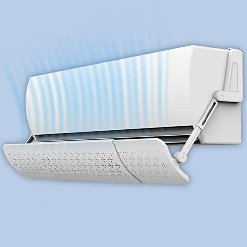 SHYP Retractable Air Conditioner Deflector, Length & Angle Adjustable Anti Direct Blowing Windshield Baffles, Wind Direction Air-con Deflectors, Anti-Condensation Air Conditioning Cover