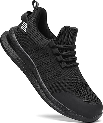 Steel Toe Shoes for Men and Women Comfortable Lightweight Work Safety Shoes Puncture Proof Slip Resistant Indestructible Sneakers Construction Work Utility Black M10.5