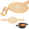 Dimeho Silicone Bread Sling Dutch Oven Baking Mat with Long Handle Non-Stick Reusable Baking Sheet Liner for Transfer Sourdough Easy Clean