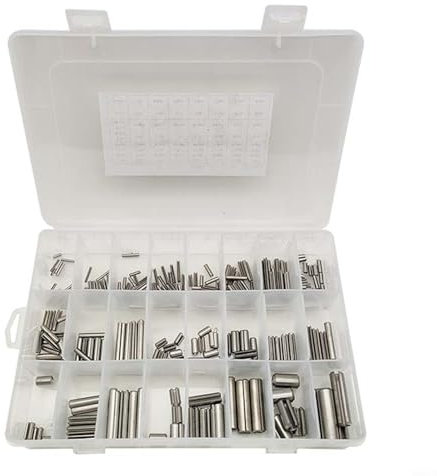 280 pines flexibles de acero inoxidable 304, pasadores cilíndricos elásticos M1.5-M8 de resorte hueco fijo Accesorios