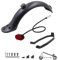 VZU E Scooter Schutzblech Hinten Kompatibel mit Xiaomi E Roller Mi M365 S1 Pro 2, Hinten Mudguard mit Metallhalterung Und Rücklicht, Electric Scooter Ersatzteile, E-Scooter Zubehör
