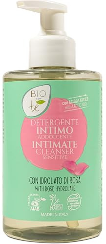 Bioconte Sensitive Organic Intimate Wash Women, Aloe and Cornflower extracts, 96.0% Natural Ingredients. Cert Organic and Vegan (1 Count (Pack of 1))