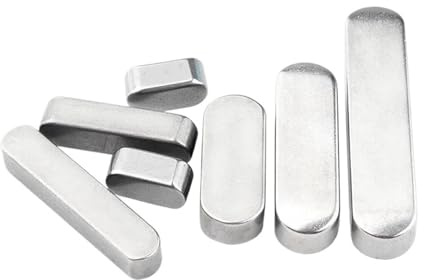 Parallel Key 304 Stainless Steel A Type Flat Key Dowel Drive Shaft Parallel Key M8 M10 M12 Round End Head Key(8x7x45 5pcs)