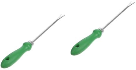 DIYEAH 2piezas Herramienta De Jardín para Arrancar Hierbas Extractor De Diente De León Mango Ergonómico y Punta Afilada para Jardinería y Remoción De Maleza El Jardín