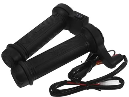 Mikikit Guidon Chauffant pour Moto Poignées Chauffantes de Température Usage Sûr et Pratique Noir