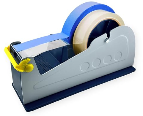 eosPAK ET-227 by Excell Multi-Track Bench Tape Dispenser; 2-Inch Wide Tape; 3-Inch Core Diameter; Heavy Duty Metal Construction; Anti-Rust Blade; Safety Blade Cover