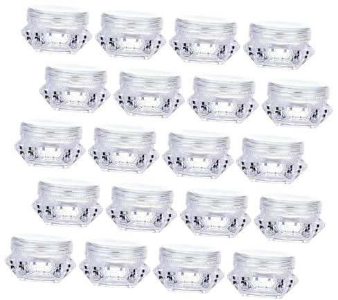 GALPADA 32 pièces Set de Pots Cosmétiques Transparent Réutilisables pour Échantillons de Lotion Crème Visage Portable et Compact