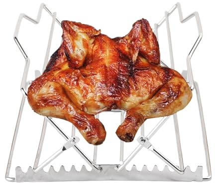 Generico Grille - Grille de four en fil métallique, plateau métallique antidérapant lavable au lave-vaisselle, support de four pour boeuf de poisson | steak de porc côtelette de cuisson