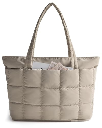 bagsmart handväska dam expanderbar, buffert resväska vattentät arbetsväska klinikväska sportväska, puffy tote bag handbagage med dragkedja för flygplan resa shopping