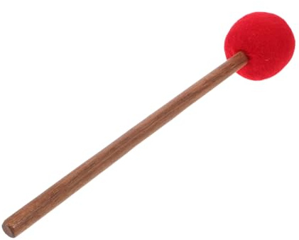 OFFIGAM Mazo de Fieltro Artesanal para Cuenco Tibetano Mango de Madera Maciza, Diseño Ergonómico para Meditación Larga y Ejercicios de Ritmo