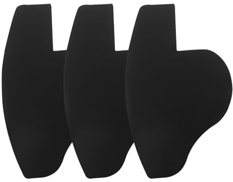 CALLARON Kit 3 Pezzi Cartine per Modellare Attaccatura Chioma e Barba Uomo in Pvc Nero Resistente Non Deformabile per Design e Styling Professionale Chioma e Barba
