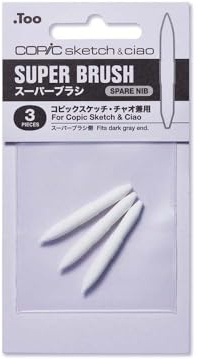 Copic Sketch Ersatz-Spitzen Super Brush, 3 Stück