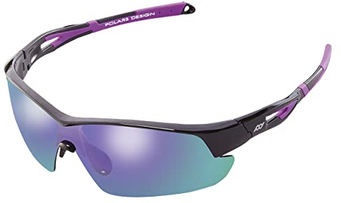 POLARS DESIGN Outdoor Sports Polarized Sunglasses for Men and Women, TR90 Frame, UV400 Protection, With Case, for Fishing Golf Hiking and Cycling