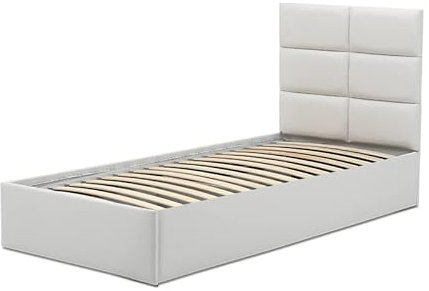 Polsterbett Tores 90x200 mit Bettkasten! Einzelbett mit Lattenrost! Best Stauraumbett! (Soft 17)