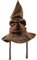 PIUMOJ Zauberer Hut, Harry Sprechender Hut, Magic Sorting Hat für Kinder Erwachsene Halloween Party Supplies Dress-up Cosplay Kostüm Zubehör, Braun, 38 * 38 * 40 cm