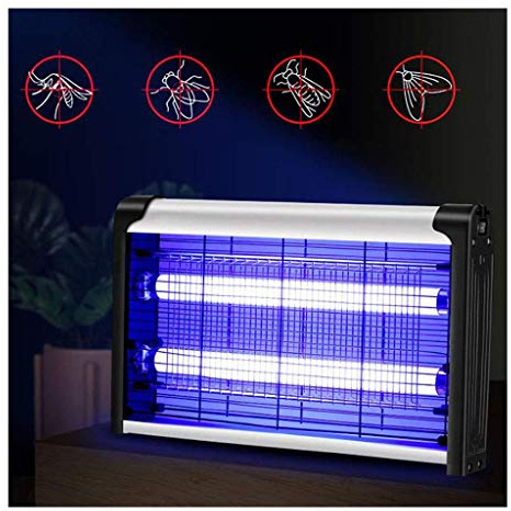 Trampa para mosquitos Exterminador de insectos Eléctrico para interiores Mata mosquitos, insectos y moscas Mata otras plagas Potente rejilla eléctrica de 2000 V Lámpara para mosquitos LED ultravioleta