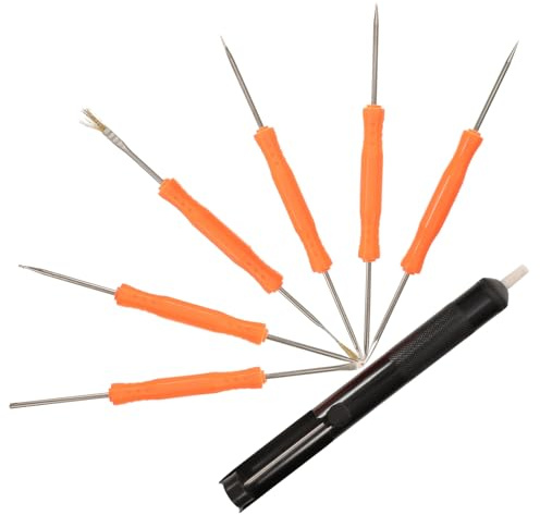 Ciieeo Kit Di Strumenti Ausiliari Per Saldatura 7 Pezzi Con Dissaldante Manuale Ergonomico Aspiratore Saldatura Per Manutenzione Elettronica Utensili Doppia Faccia