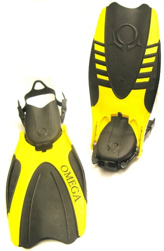 Flip Fin Amphibian Scuba Diving Fin, Yellow, X-Large