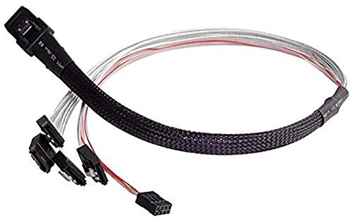 SilverStone Technology Mini SAS SFF-8087 to SATA 7-Pin Cable Adapter (CPS03)