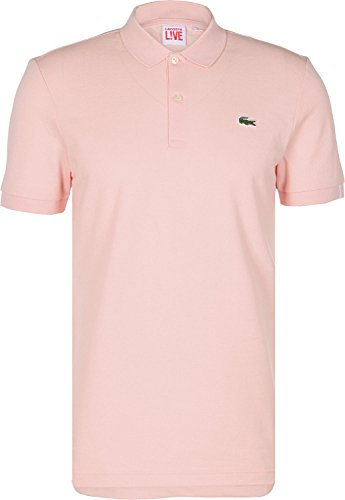 Lacoste L!ve, Polo da Uomo, Rosa (Litchi), X-Large