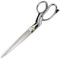 Schneiderschere Stoffschere Profi Textilschere Scharf aus Edelstahl, Schere zum Schneiden von Stoff, silber, 21.8CM