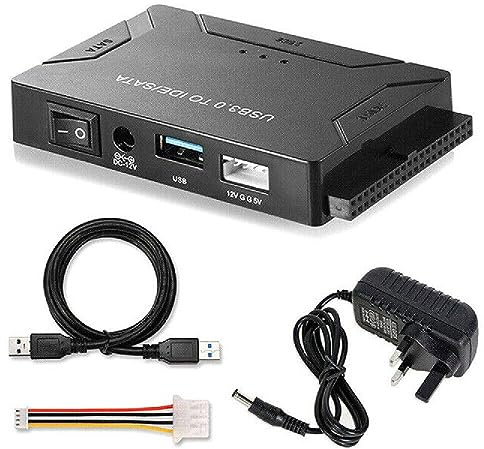 Universal USB 3.0 IDE/SATA Converter 5V/2A External Hard Drive Adapter Tool Set S&Q