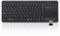 Bnnwa Teclado Bluetooth inalámbrico multidispositivo con Panel táctil, Teclado inalámbrico para TV con trackpad multitáctil de Gran tamaño, Compatible con 3 Dispositivos para TV, Windows, Android