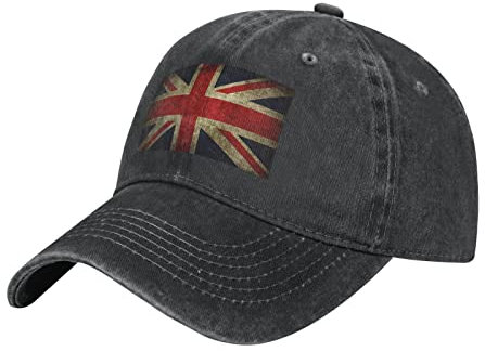 Docker Cap Die Britische Flagge Union Jack Schildkappe Leicht Abwaschbar Baseballkappen Vintage Schirmmütze Für Outdoor-Aktivitäten Golf Tennis