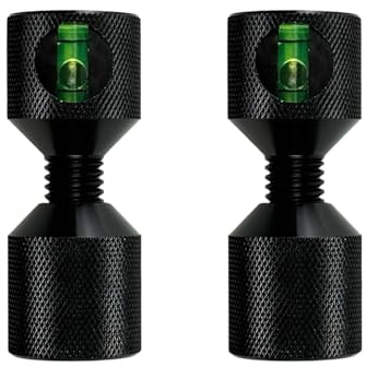 2 Stück Flansch Ausrichtungsstift, Aluminium Rohrflanschausrichter Doppelloch Verbindungsstift 1-1/8 Set, für Große Maschinen 0,5 Bis 14“ Autoschiffen Haken/Bremssättel/150LB Flansche (Mit Ebene)