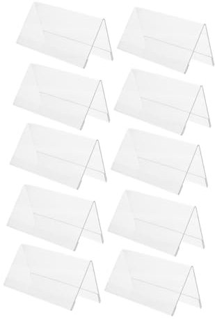 Alipis 10pièces Plaque Nominative Acrylique pour Bureau Plaques De Table Acrylique Vierge Grandes pour Salle De Conférence Ou