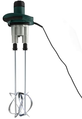 Frullatore per malta, 1800 W, 220 V, doppio agitatore per calcestruzzo, velocità 6 livelli, miscelatore elettrico per cantieri, malta, vernice, gesso