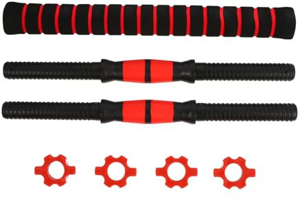 Healvian Set 2 Manubri 40 CM Impugnatura Antiscivolo e Accessori per Sollevamento Pesi Barre Manubrio Filo Ultra Preciso per Allenamento Casa e Palestra