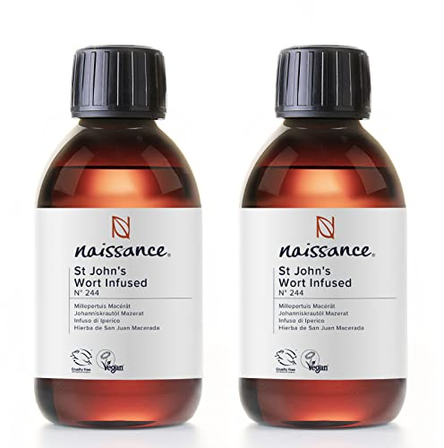 Naissance Macérat Huileux De Millepertuis (No. 244) - 450ml - Pure et Naturelle, Soins Intensifs Visage, Corps, Cheveux, Peau, Barbe, Ongles