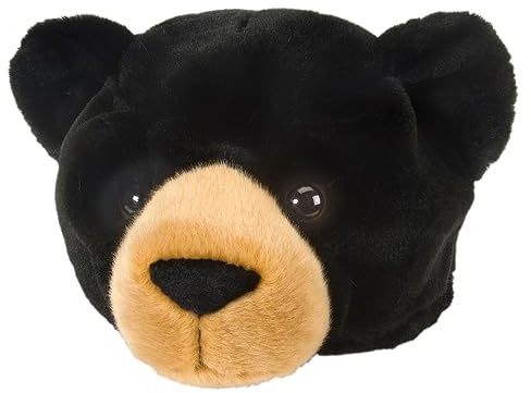 Wild Republic Black Bear Plush Hat, Kids Gifts, Dress Up, Bear Costume, 12