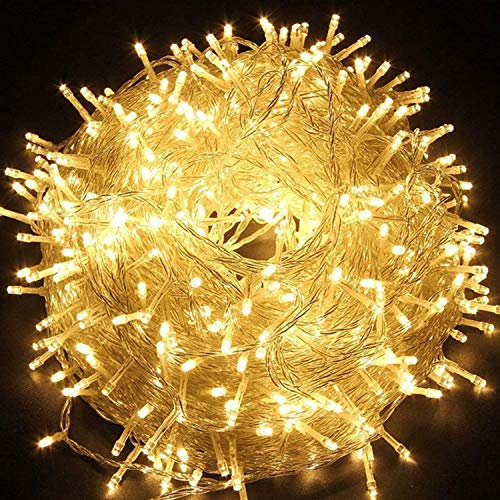 Quntis Luci di Natale da Esterno 500 Led 100m, Luci Albero di Natale con 8 Modalità Impermeabile IP44 Decorative Luci Stringa per Interno Esterno Natale Casa Festa Giardino Matrimonio