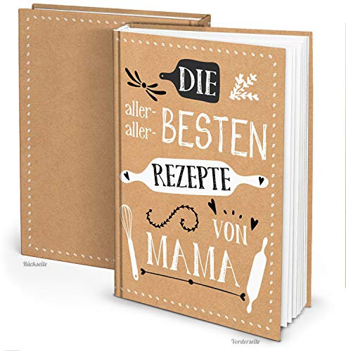 Logbuch-Verlag Rezeptbuch zum Selberschreiben DIN A4 REZEPTE VON MAMA Familienrezepte Kochbuch Ostern Geschenk Sohn Tochter