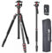 EVUMO Trépied Appareil Photo 203cm, Aluminium Overhead DSLR Camera Tripod Trepied De Voyage Avec Rotule à 360 Degrés Et Monopode, Trépied Vidéo Reflex Avec 2 Plateaux à Changement Rapide, Capacité 8kg